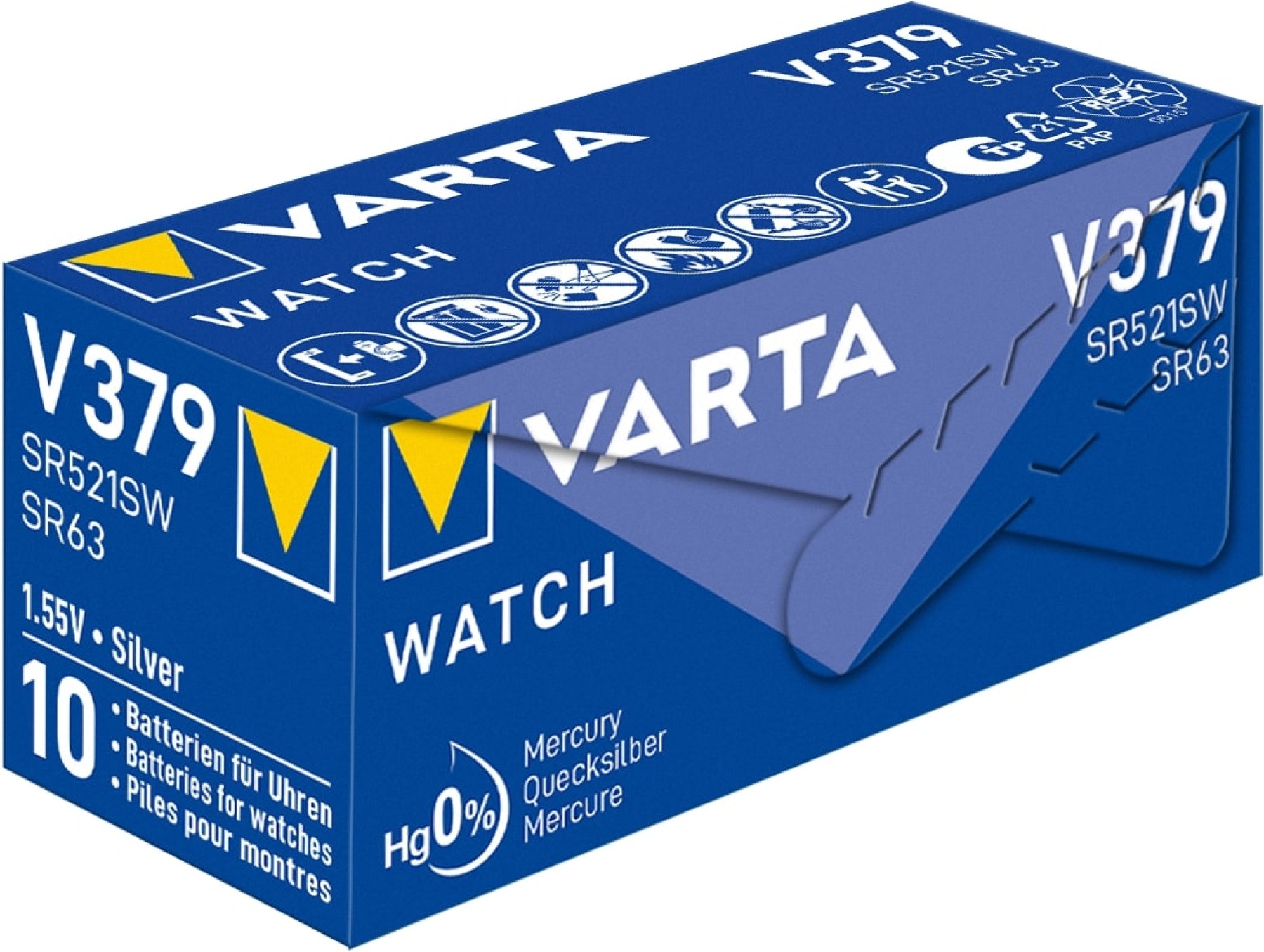 Varta V379 Silver Oxide Pack of 10